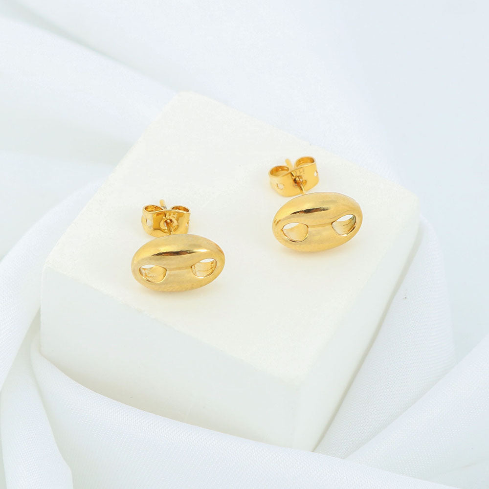 14k Gold Mariner Stud Earrings