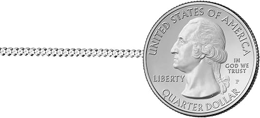 925 Sterling Silver 2.5mm Italian Solid Curb Cuban Link Chain Necklace For Men & Women - Made in Italy