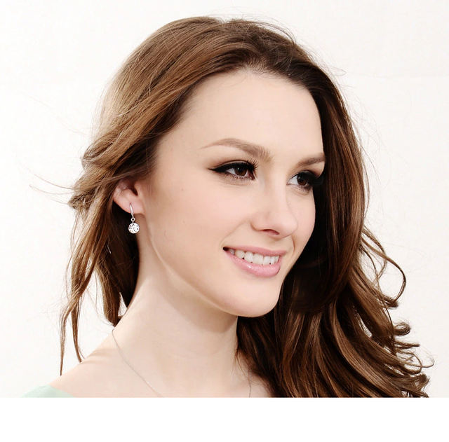 RMZ GOLD NYC 925 Sterling Silver 2.00 ct. Cubic Zirconia Drop Earrings