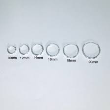 RMZ GOLD NYC 925 Sterling Silver Hoop Earrings, Minimalist Design (1-Pair)