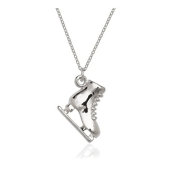 RMZ GOLD NYC .925 Sterling Silver Plated Skate Charm Necklace