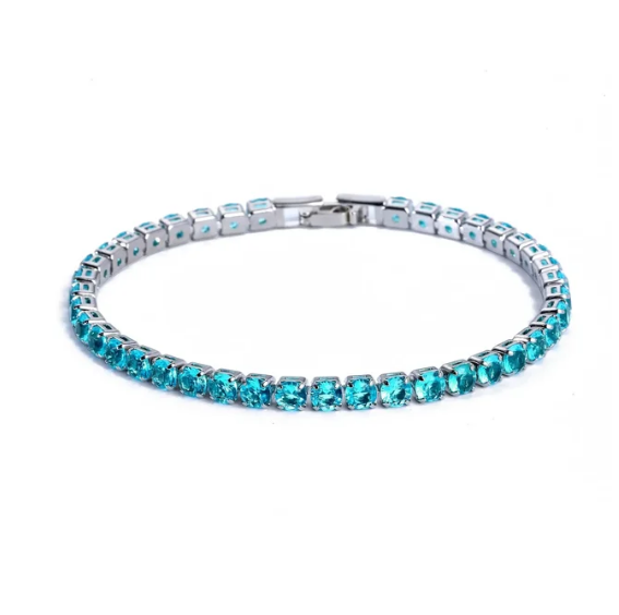 18K Gold Plated Cubic Zirconia Classic Tennis Bracelet