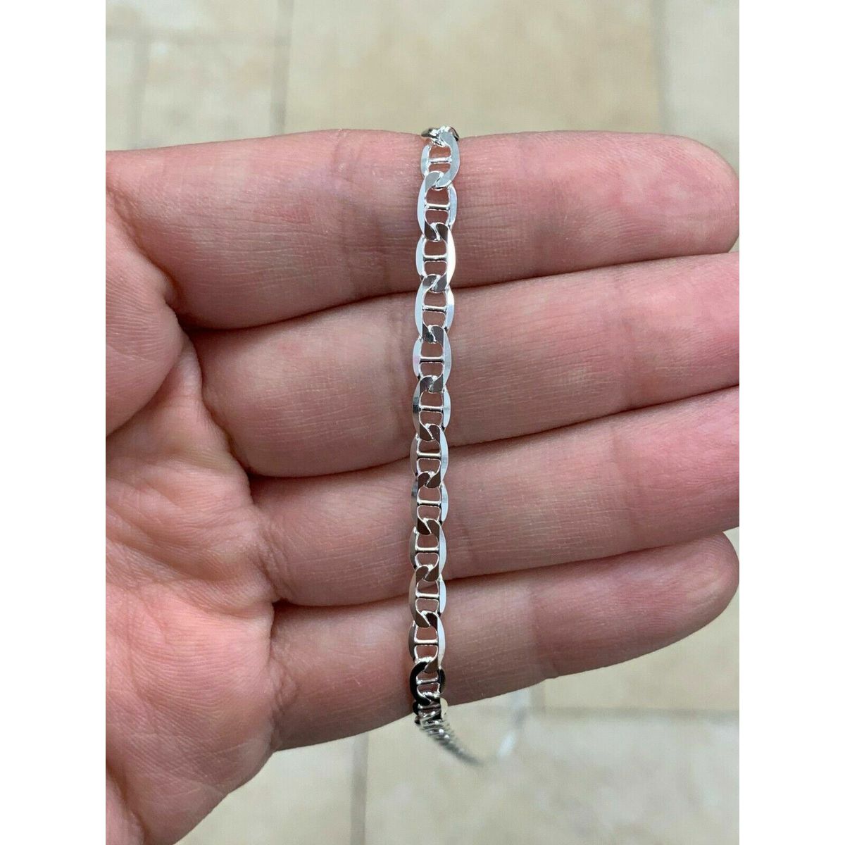 925 Sterling Silver 3mm Mariner Chain