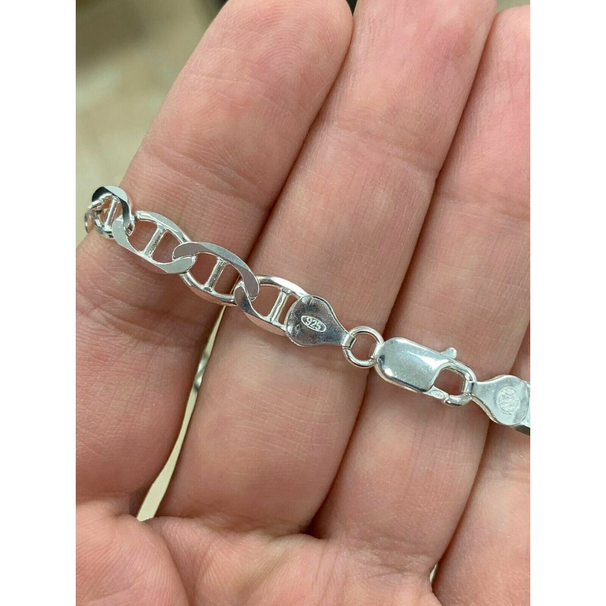 925 Sterling Silver 3mm Mariner Chain