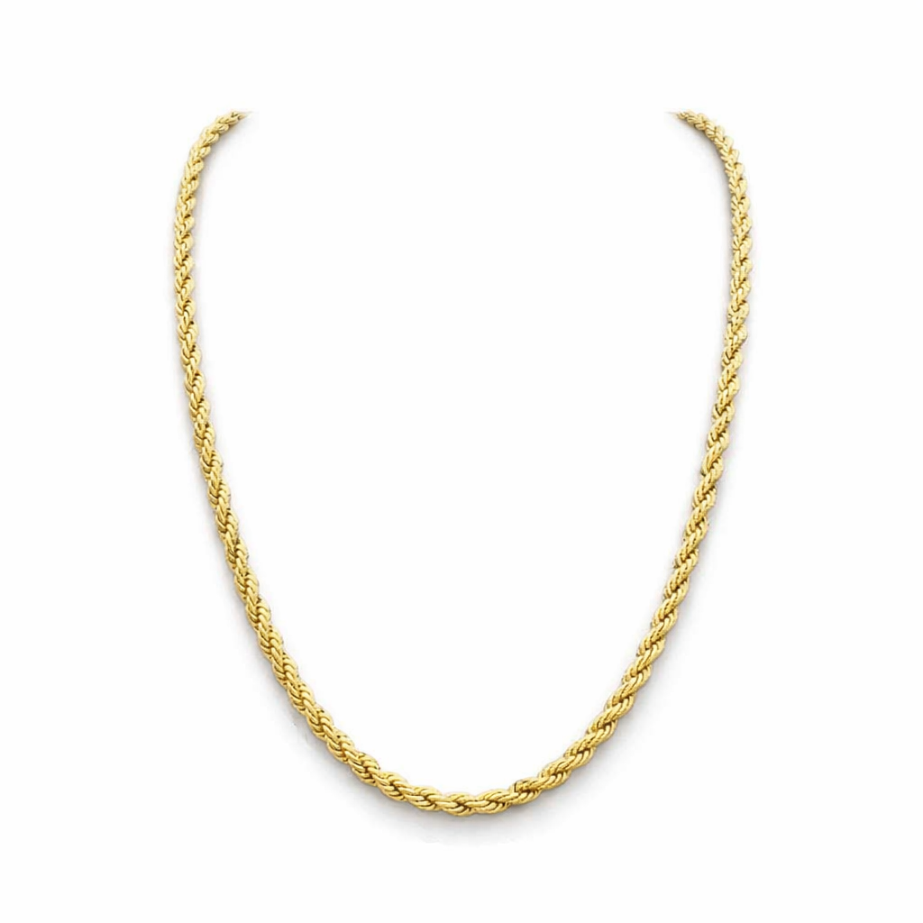 14K Gold Filled Rope Chain Necklace – Classic Unisex Layering Essential 6 Lengths Available