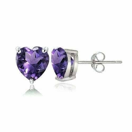 2.00CTTW Stunning Heart Stud Earrings