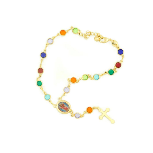 14k God Filled Multi Color Nino Bracelet