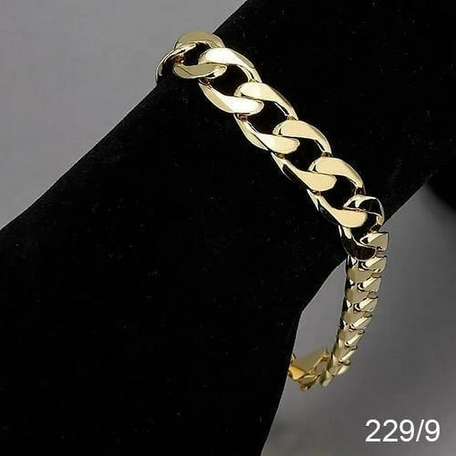 14k Gold Curb Bracelet