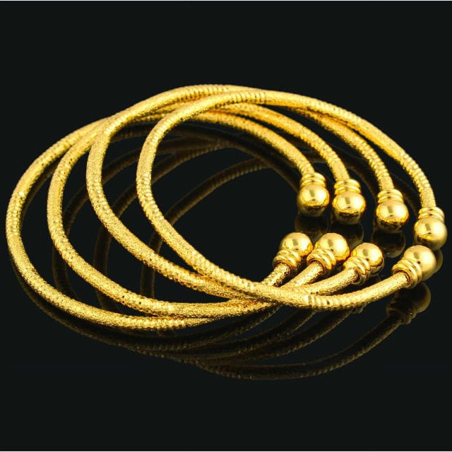 18k High Polish Finish COCO Head Bangles