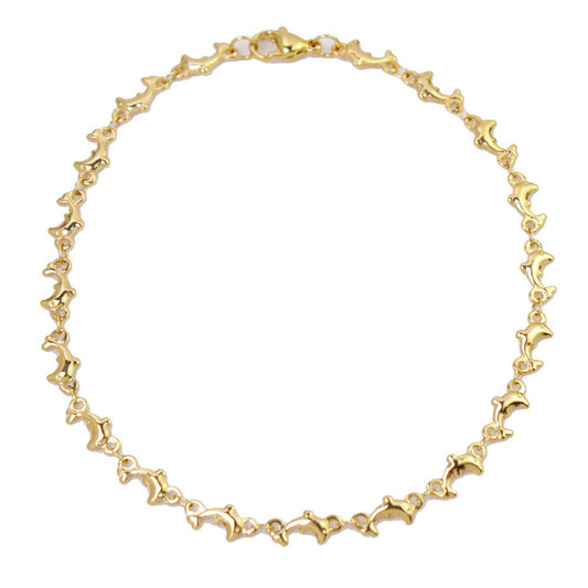 RMZ GOLD NYC Gold Dolphin Anklet