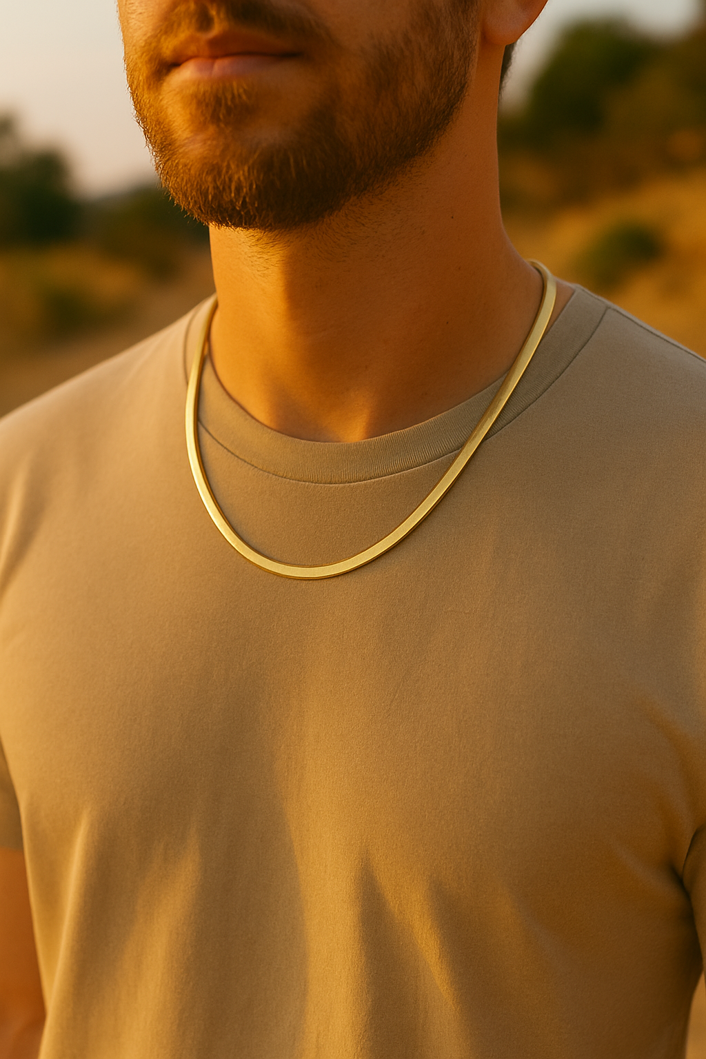 Premium 14K Gold Herringbone Chain – Gold & Silver | 16” 18” 20” 24” | Matching Bracelets & Anklets | Unisex Flat Snake Chain Jewelry