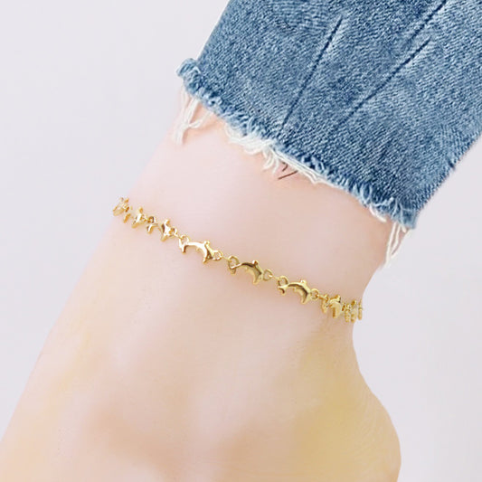 Gold Dolphin Anklet