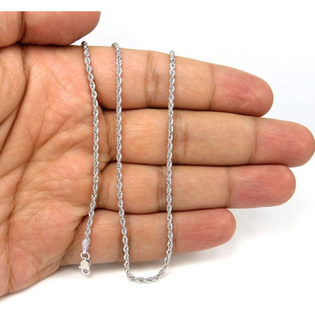 3mm Solid .925 Sterling Silver Rope Chain