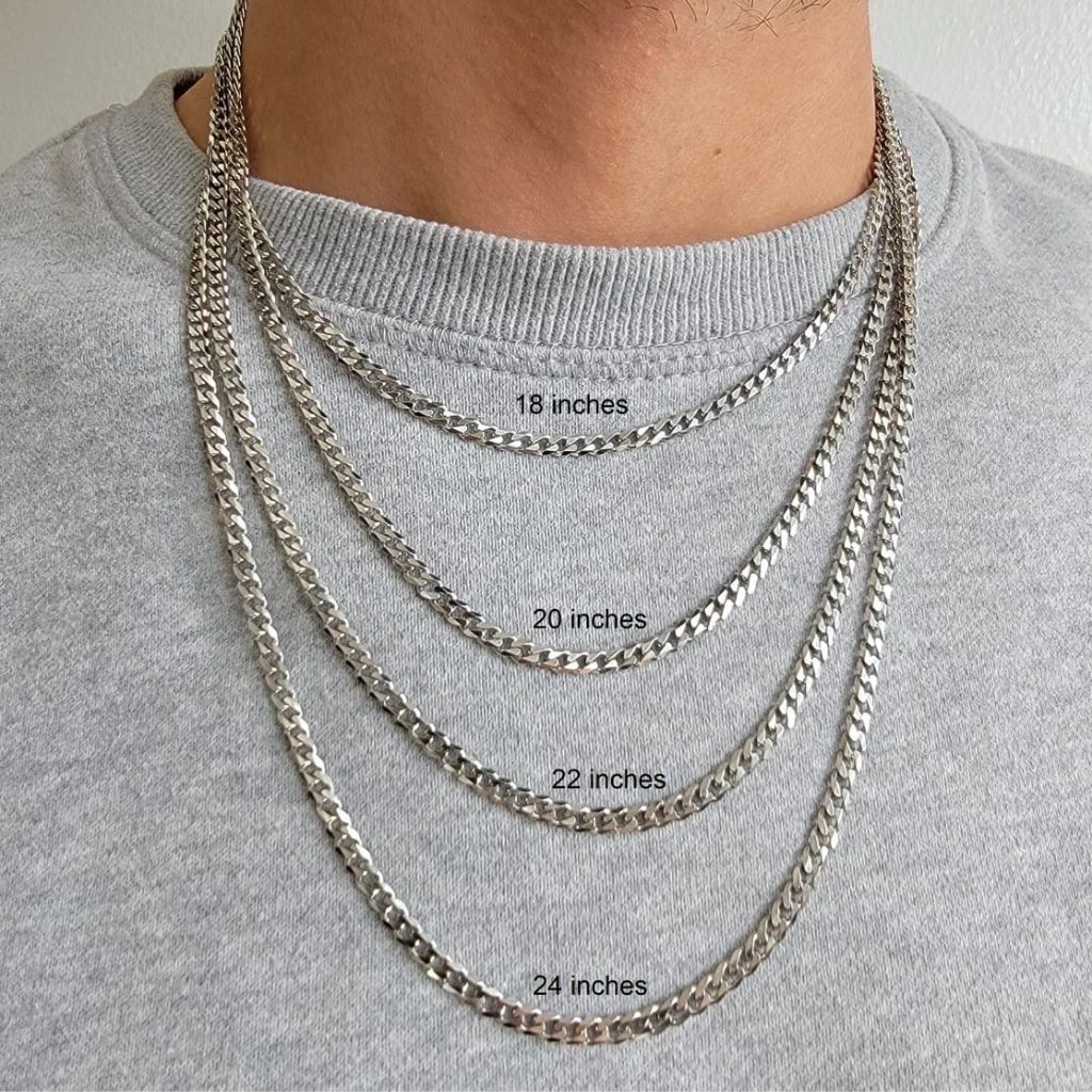 Solid 925 Sterling Silver 3.5mm Cuban Curb Link