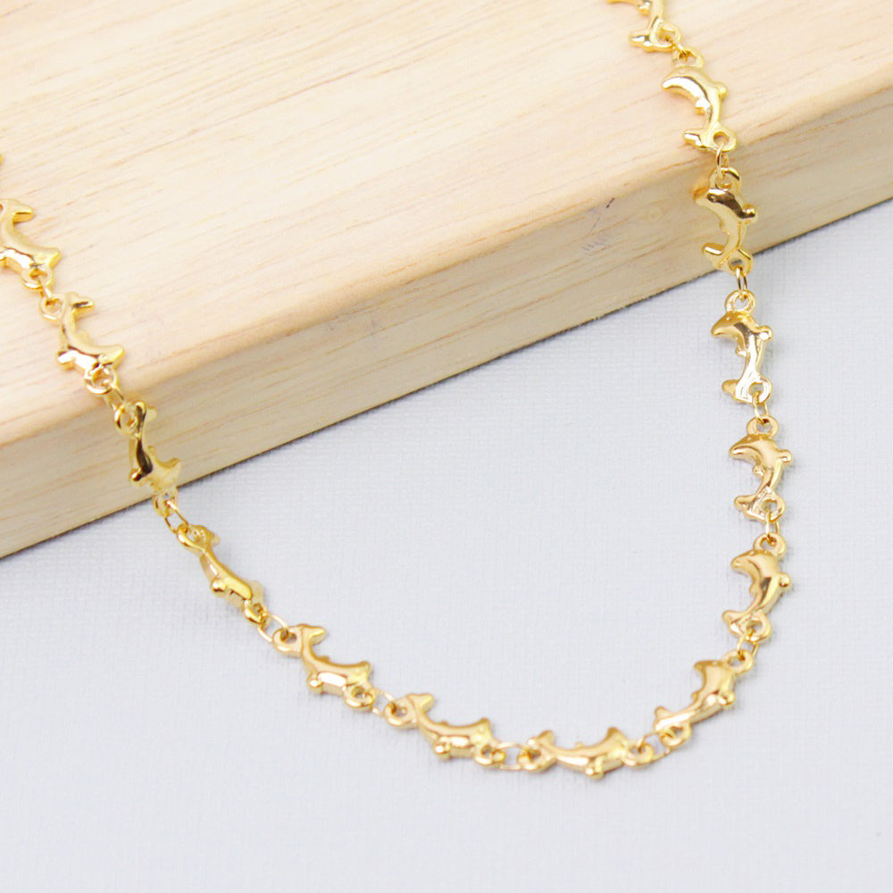 Gold Dolphin Anklet