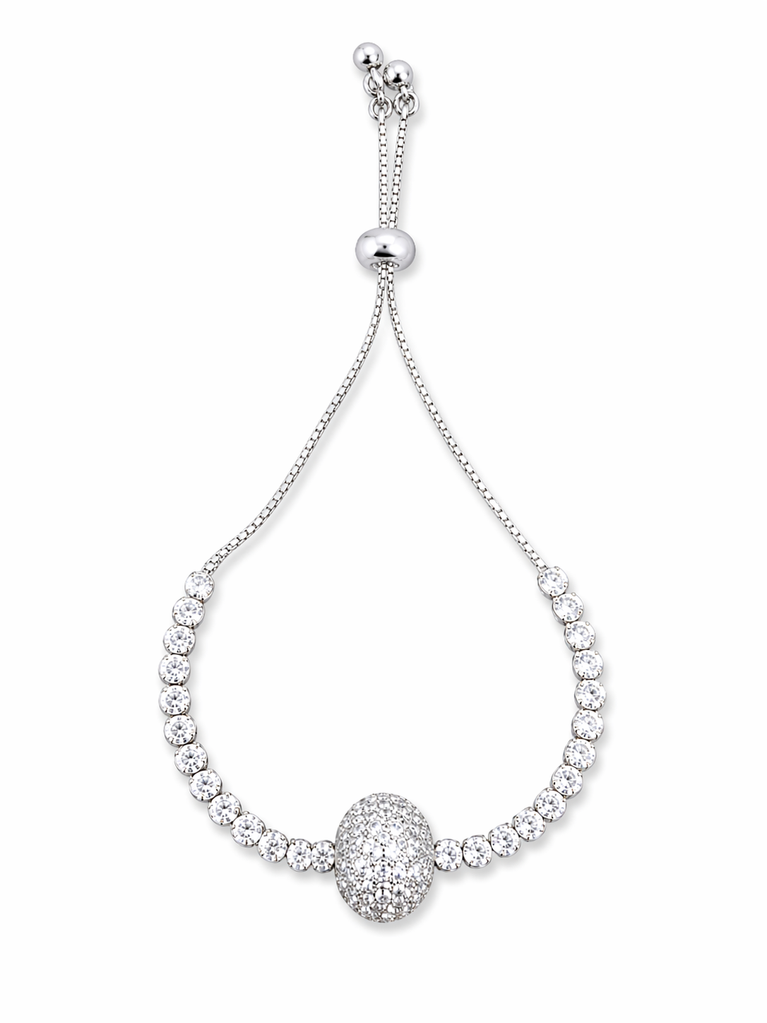 Elegant Gold Pavé Diamond Adjustable Bracelet