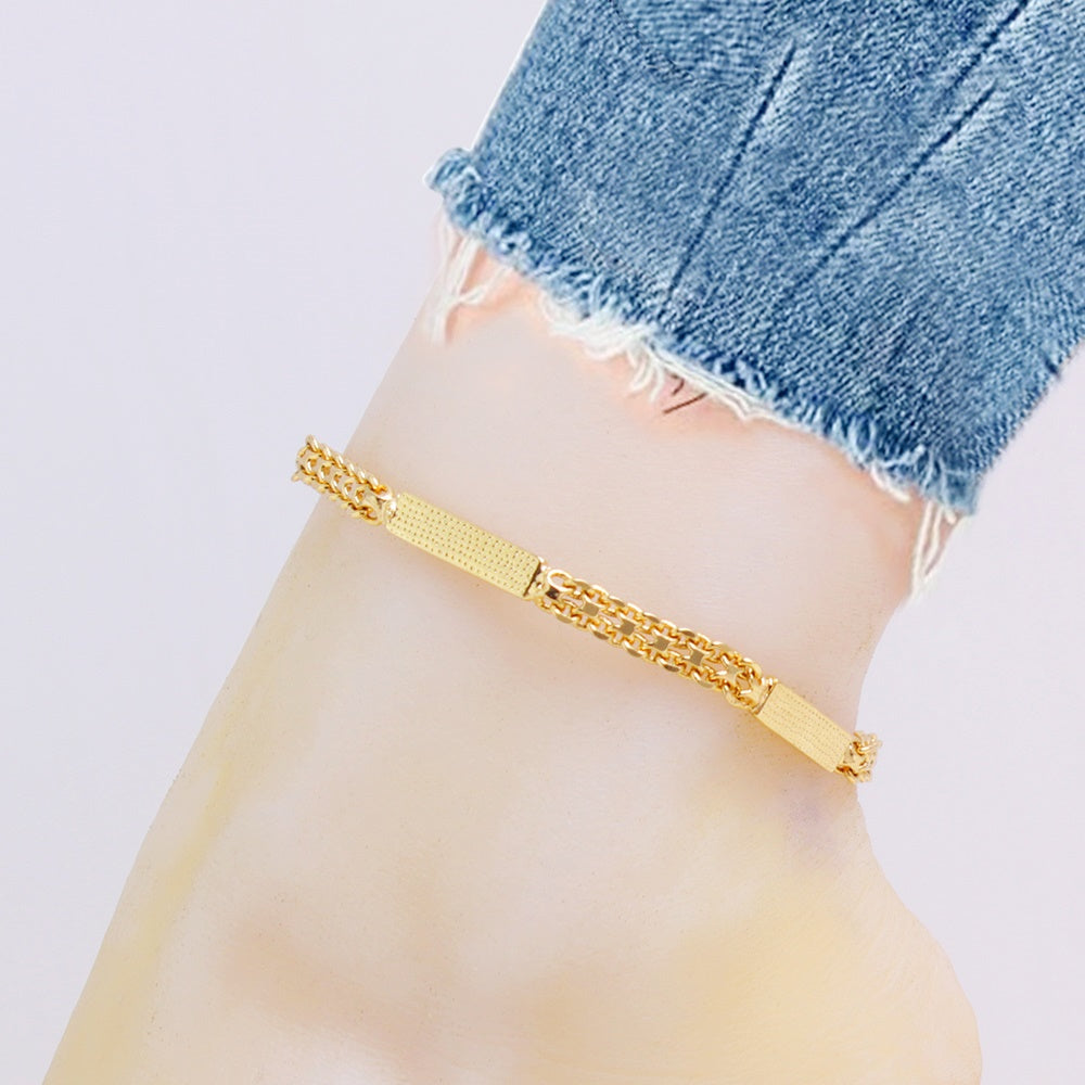 18K-Gold-Filled Bismark/Bar Anklet