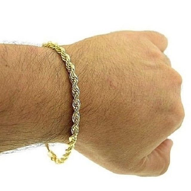 18K Gold Plated Cuban, Mariner, Figaro, or Rope Bracelet