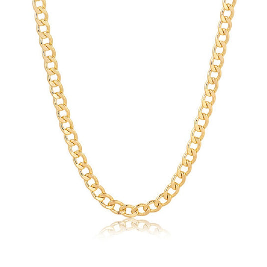 Cuban Curb Link Chain 18K Gold Filled