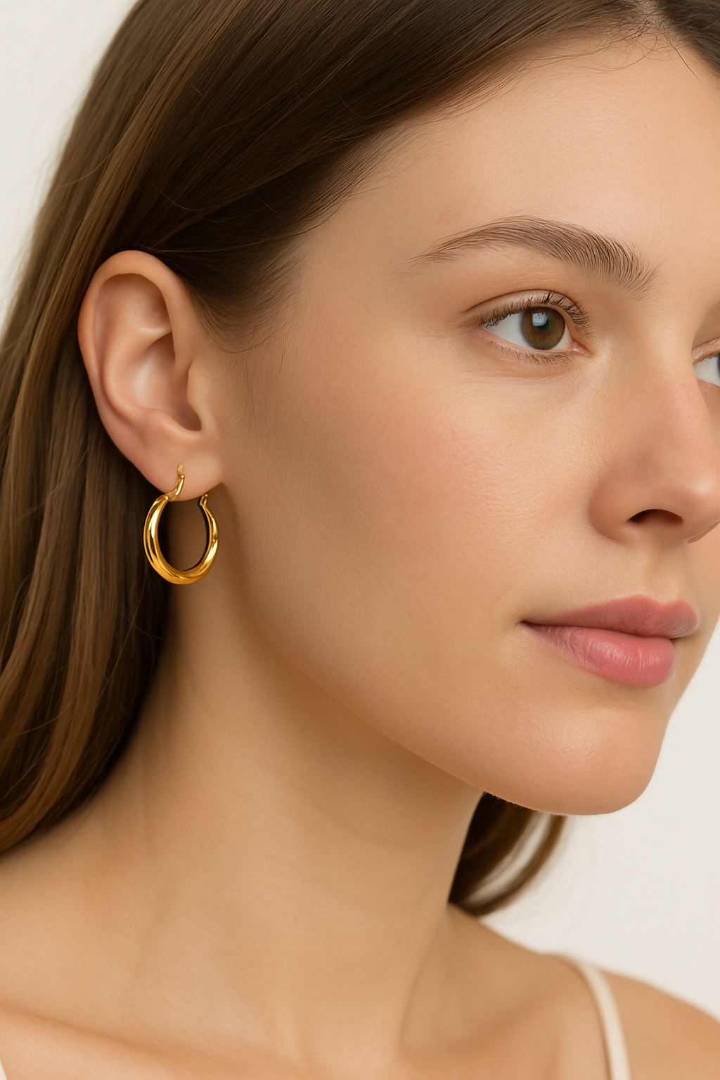 10K Gold Everyday Hoop Earrings