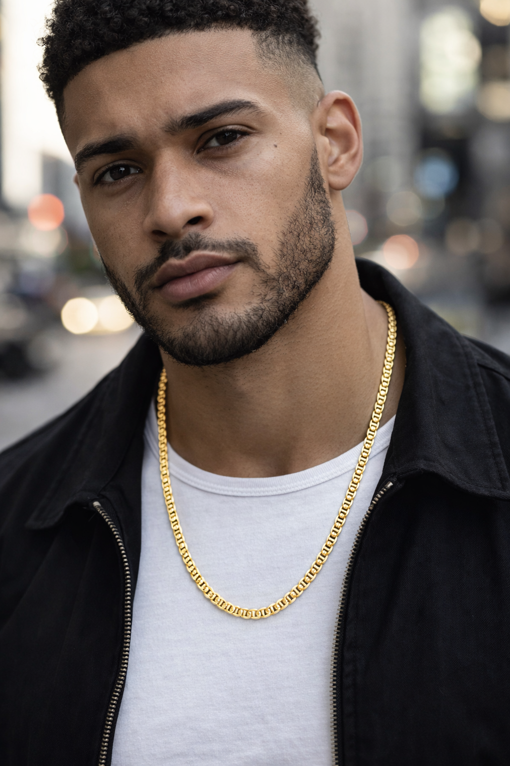 14K Gold-Filled Mariner, Cuban, Figaro Chain  – Gold & Silver Matching Bracelets | Unisex Flat Chain Jewelry