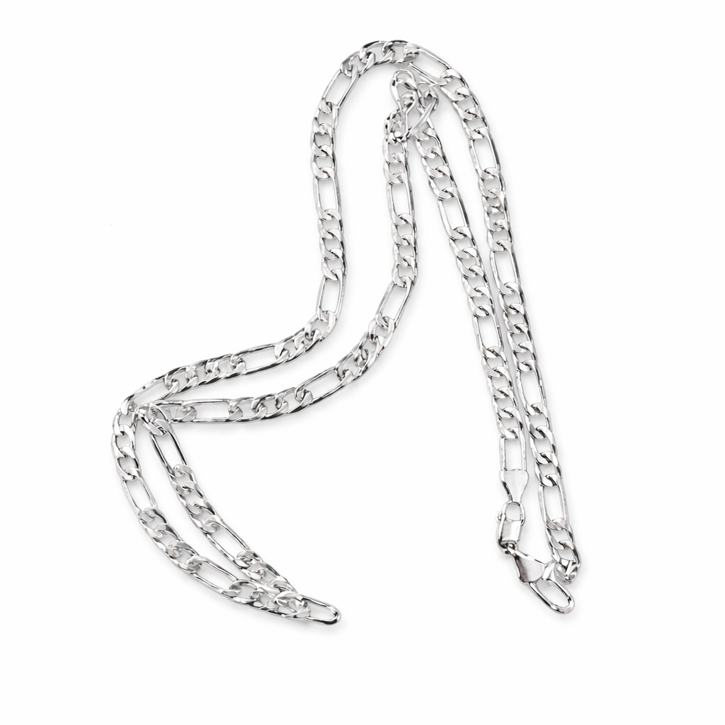 14K Gold-Filled Mariner, Cuban, Figaro Chain  – Gold & Silver Matching Bracelets | Unisex Flat Chain Jewelry