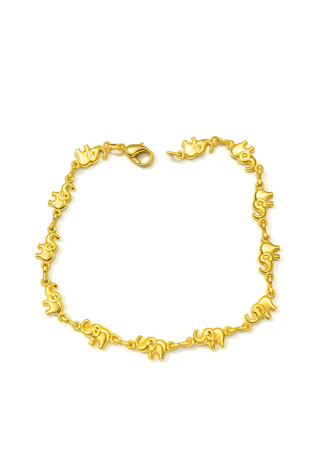 Gold Elephant Charm Bracelet / Ankle– Lucky Elephants