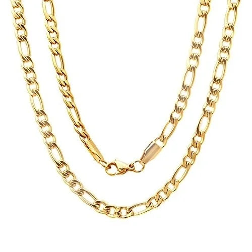 Gold Figaro chain 24"