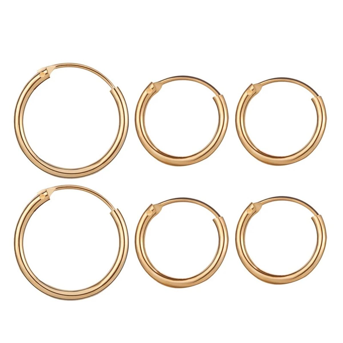 Endless Hoop Earrings (3-Pair)