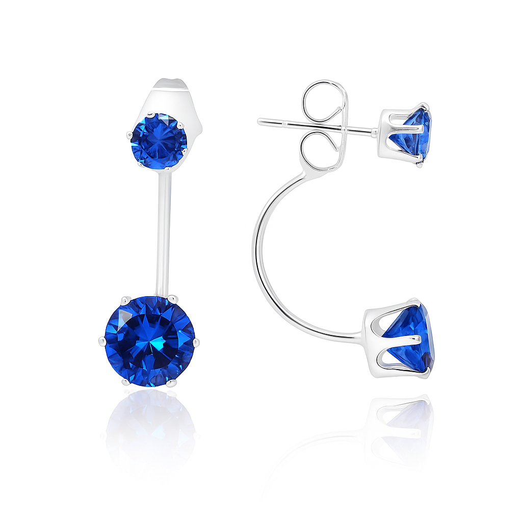 3 Carat Round Blue Swarovski Element – Elegant Sparkling Jewelry Piece