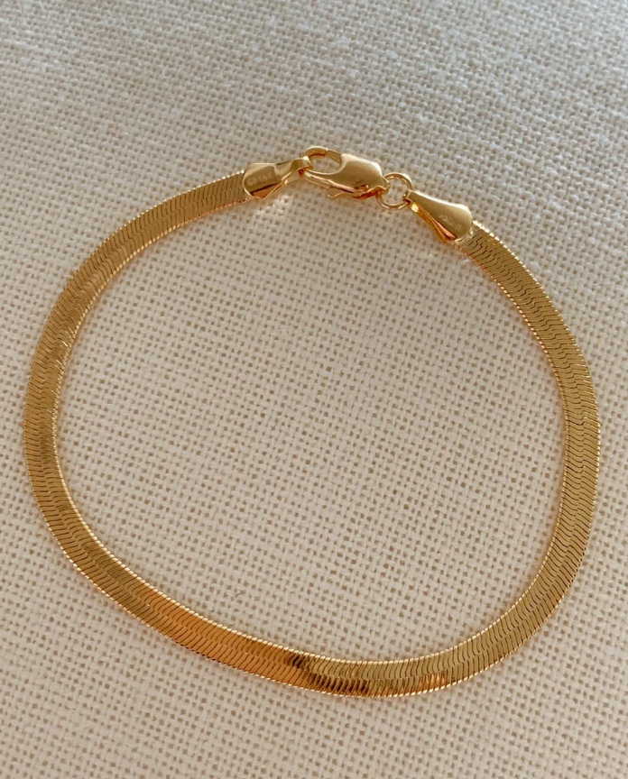 14K Yellow Gold Bracelet Cuban, Mariner, Figaro, Rope, Herringbone