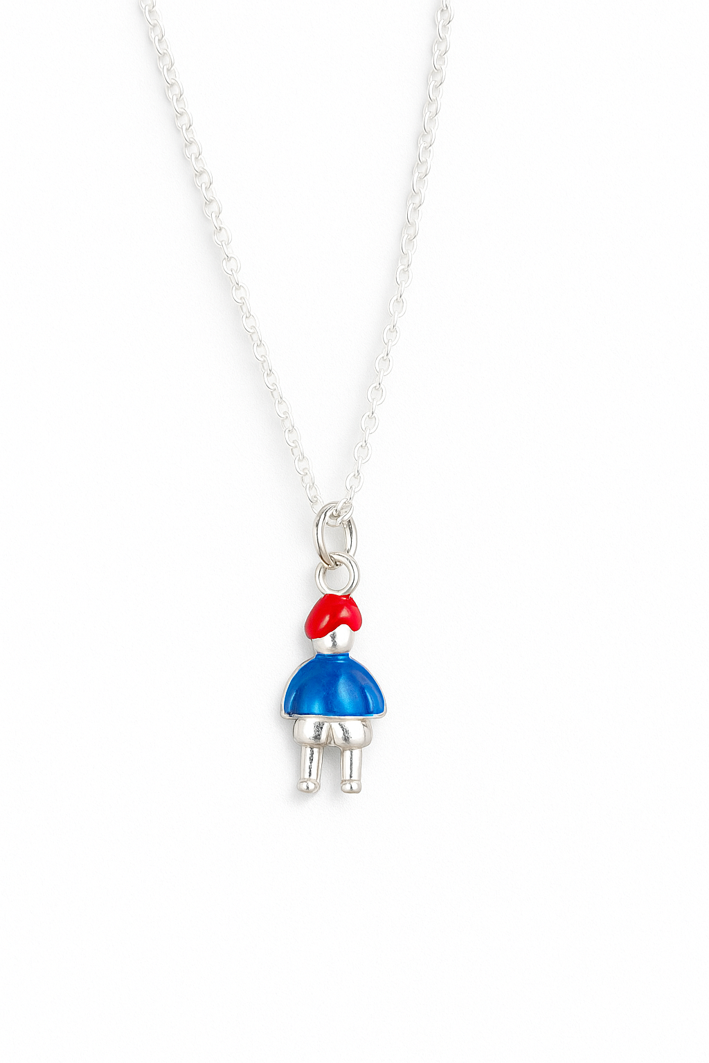 Silver Little Boy Charm Necklace