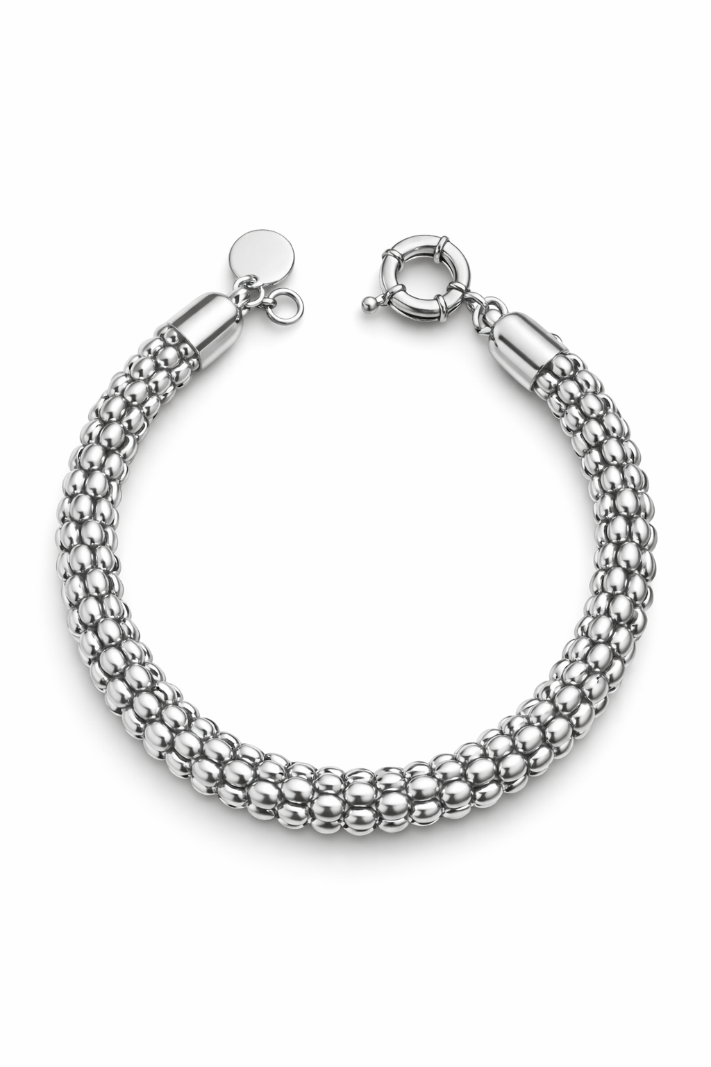 Silver Popcorn Elegance Necklace and Bracelet Available