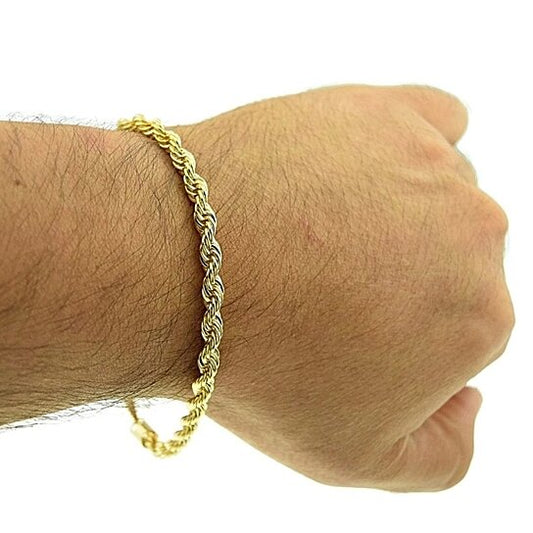 18K GOLD ROPE BRACELET