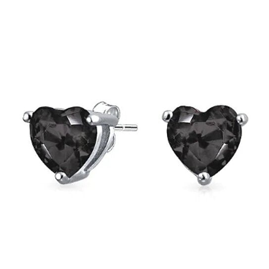 2.00CTTW Stunning Heart Stud Earrings