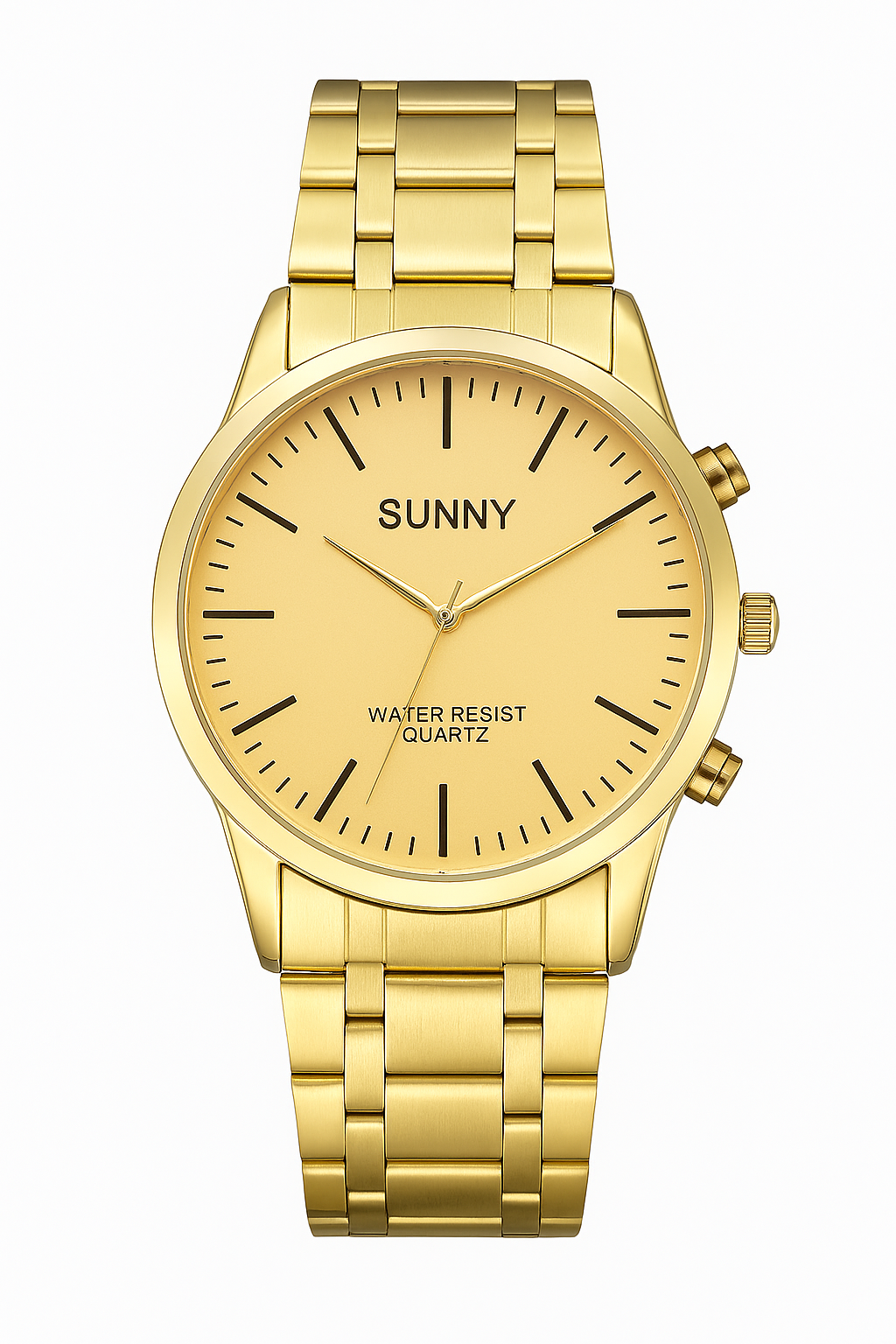 Luxury Gold “Sunny” Quartz Watch – Water Resistant, Minimalist Design