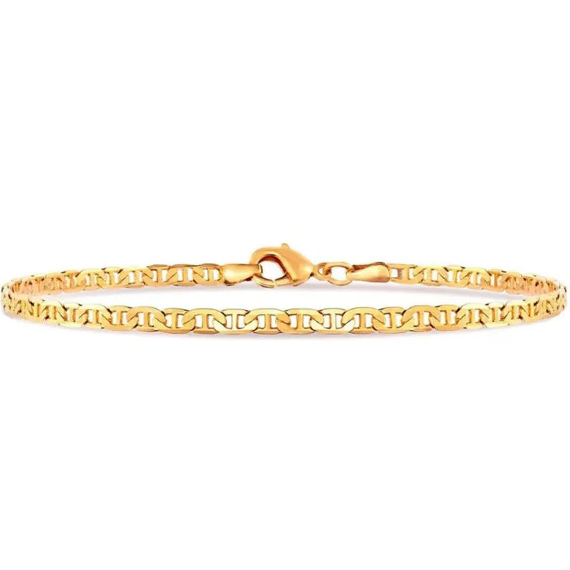 Summer Vibes Multicolor 18K Gold Filled Anklet – Colorful 10" Ankle Bracelet / 30 Unique Styles