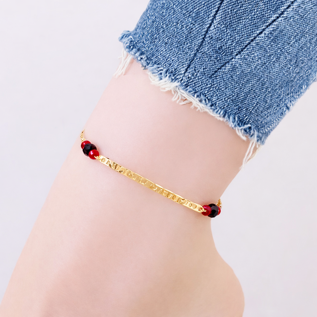 Unisex 18K Gold Filled Evil Eye & Azabache Figa Protection Bracelet – Good Luck Charm for, Kid, Women