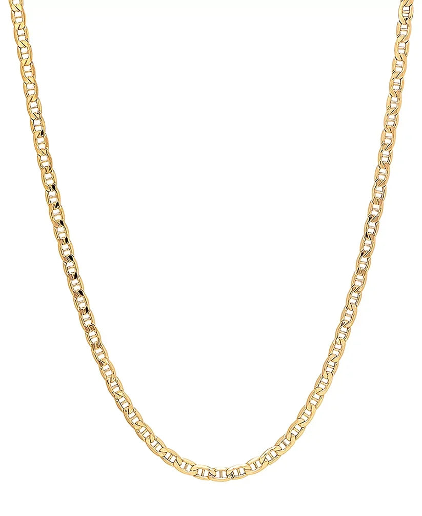 14K Gold Filled Mariner Link Chain Unisex