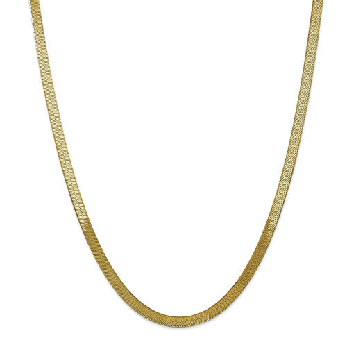 14K-Gold-Flat Herringbone Chain