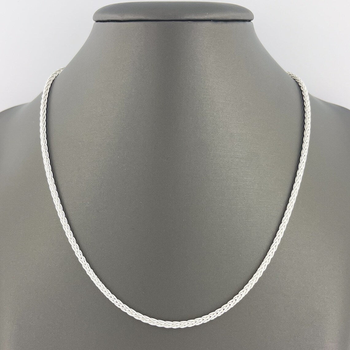 Italian 925 Sterling Silver Spiga Wheat Chain