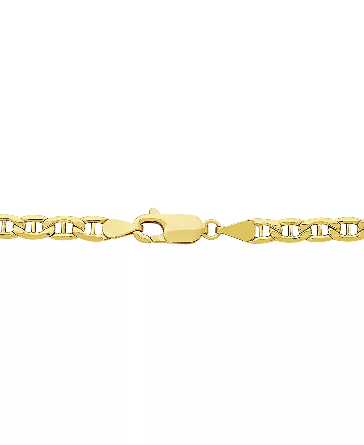 14K Gold-Filled Mariner, Cuban, Figaro Chain  – Gold & Silver Matching Bracelets | Unisex Flat Chain Jewelry