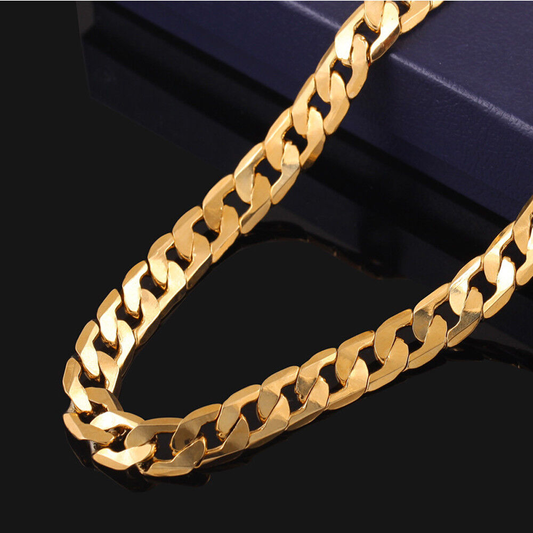RMZ GOLD NYC 14K-Gold-Filled Cuban Chain Necklace