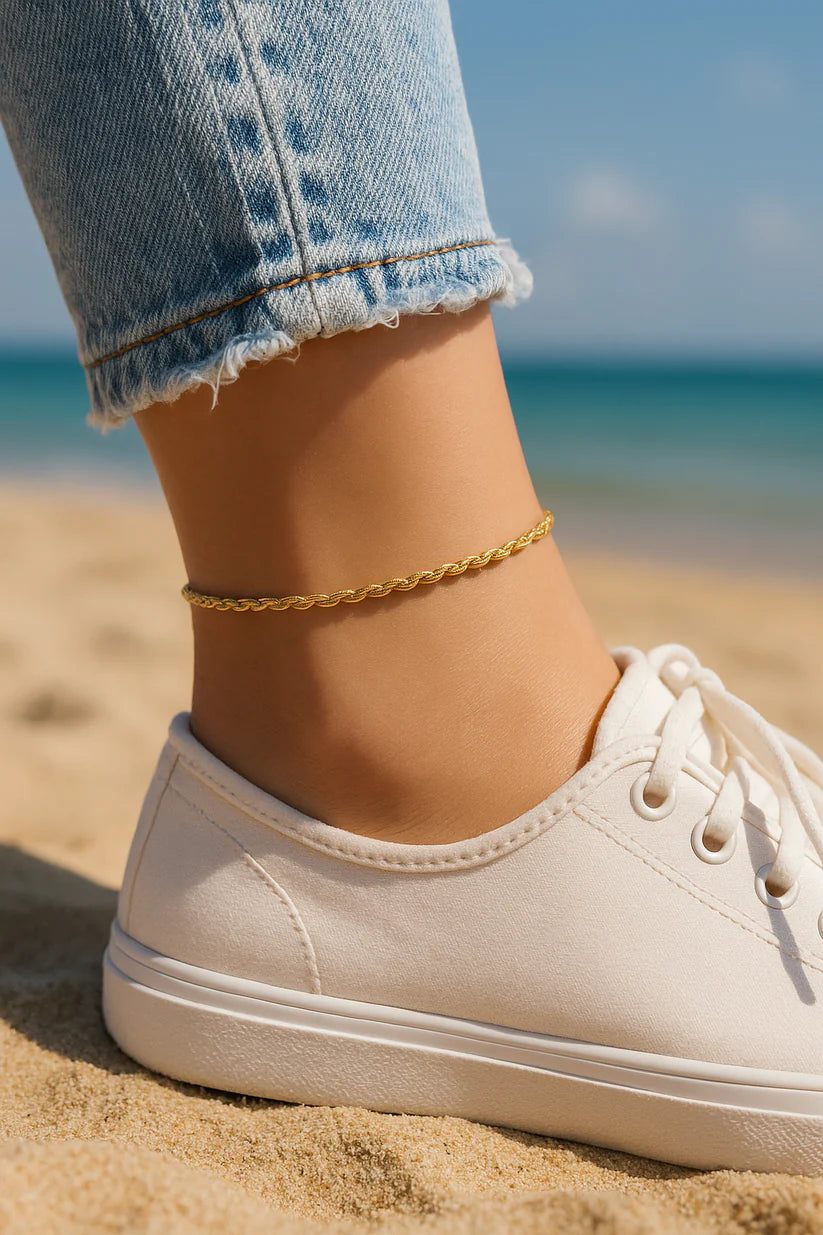 14K Gold Filled Rope Chain Necklace – Classic Unisex Layering Essential 6 Lengths Available