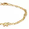 18K Gold Plated Flat Marina Elephant Anklet For Women- Made In Brazil