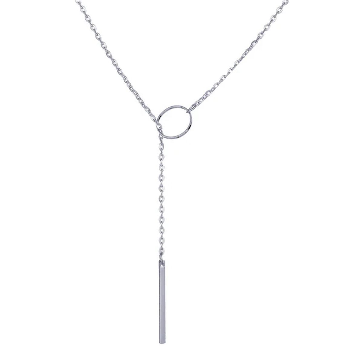 Round Stick Pendant Necklace (2 Options)